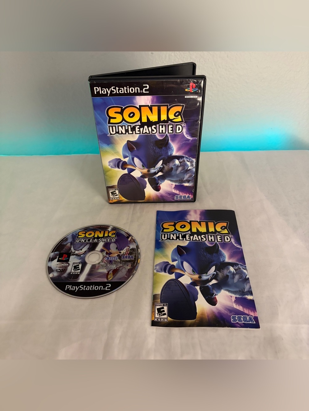 SEGA Sonic Unleashed Sony PlayStation 2 Action & Adventure 2008 Manual Included